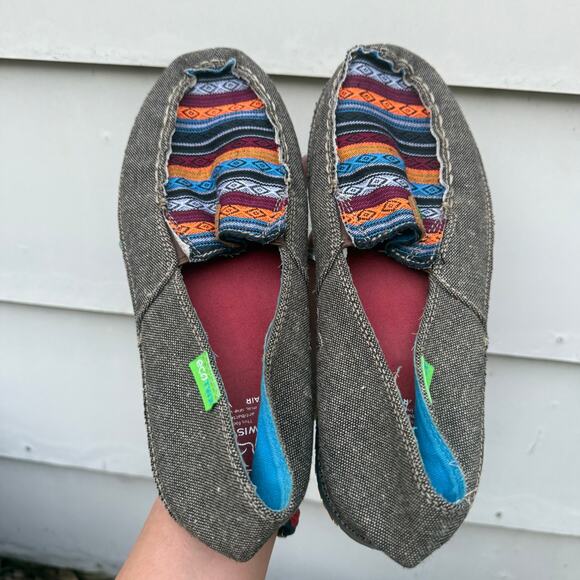 Twisted X Slip On Loafers Woven Southwestern Saddle Blanket WCL0005 Womens 9M - Picture 6 of 7